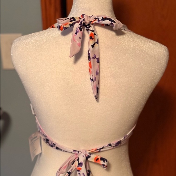 NWT Venus Bikini Purple Floral Top Underwire Padded Size 32DD/34D/36C - Picture 3 of 6